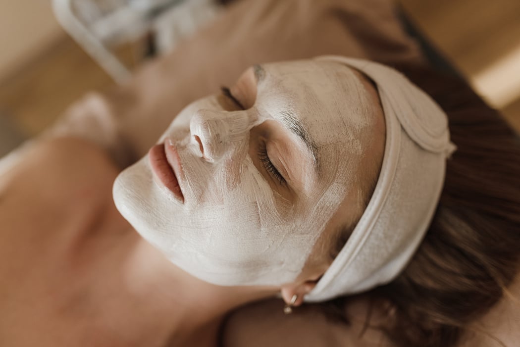 A Woman in Facial Treatment